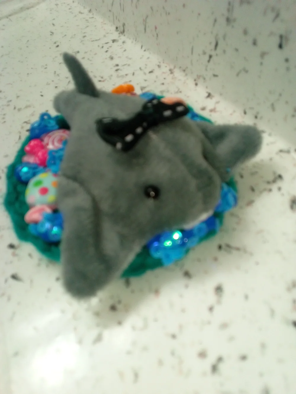 Manta Ray Plushie Hair Clip